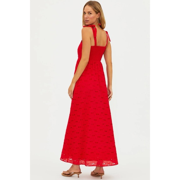 Beach Riot Charlotte Dress Cherry Eyelet - Picture 2 of 3